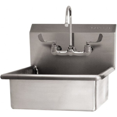 Wall Mount Sinks With Manual Faucets