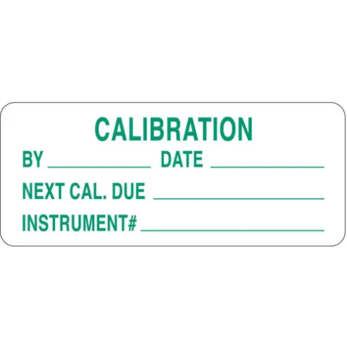 Calibration and Inspection Labels