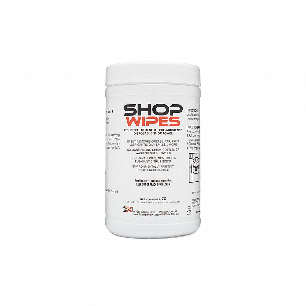 Shop Wipes, 6 Inch x 8 Inch, Pk 6