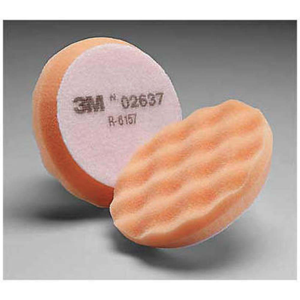 3M 02637 Polishing Pad Waffle Face 33/4 Inch, 50 Pk PK50 2BAJ5