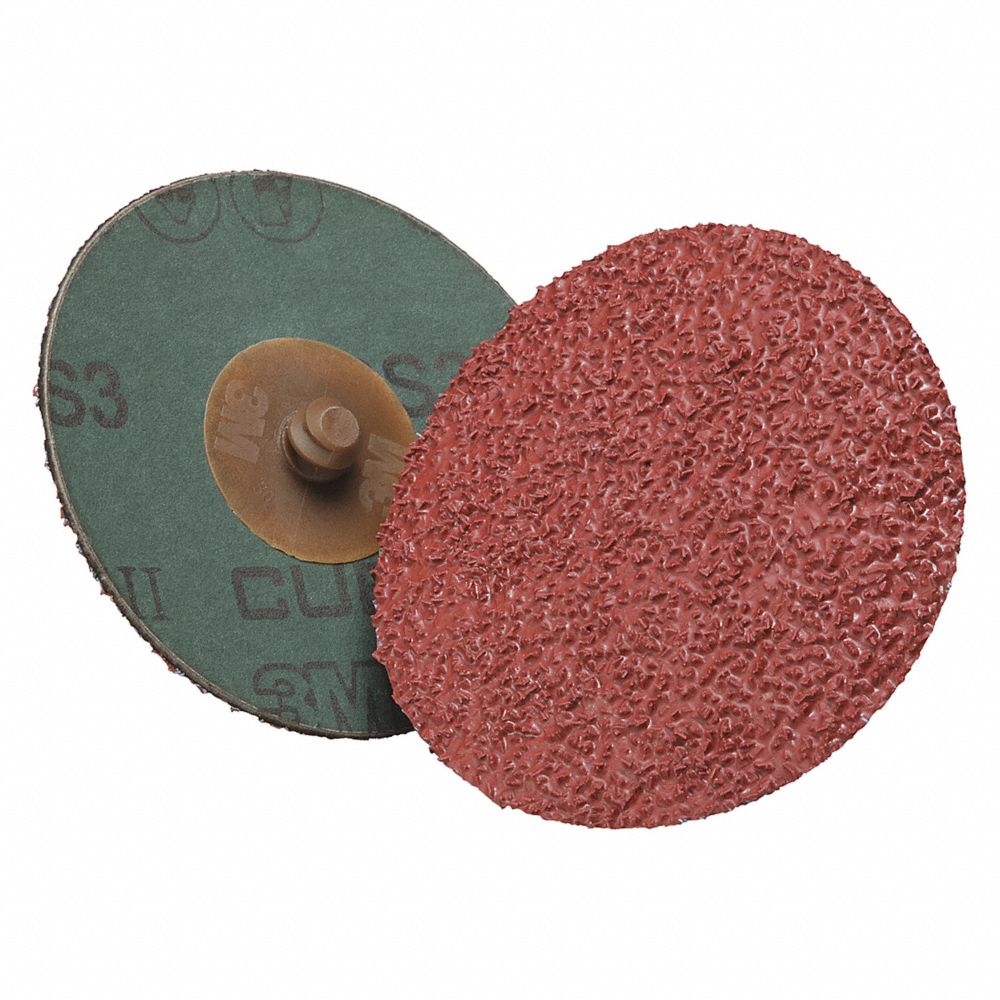 Fiber Disc, Ceramic, Coated, 2 Inch Disc Diameter, No Hole Mounting Hole Size