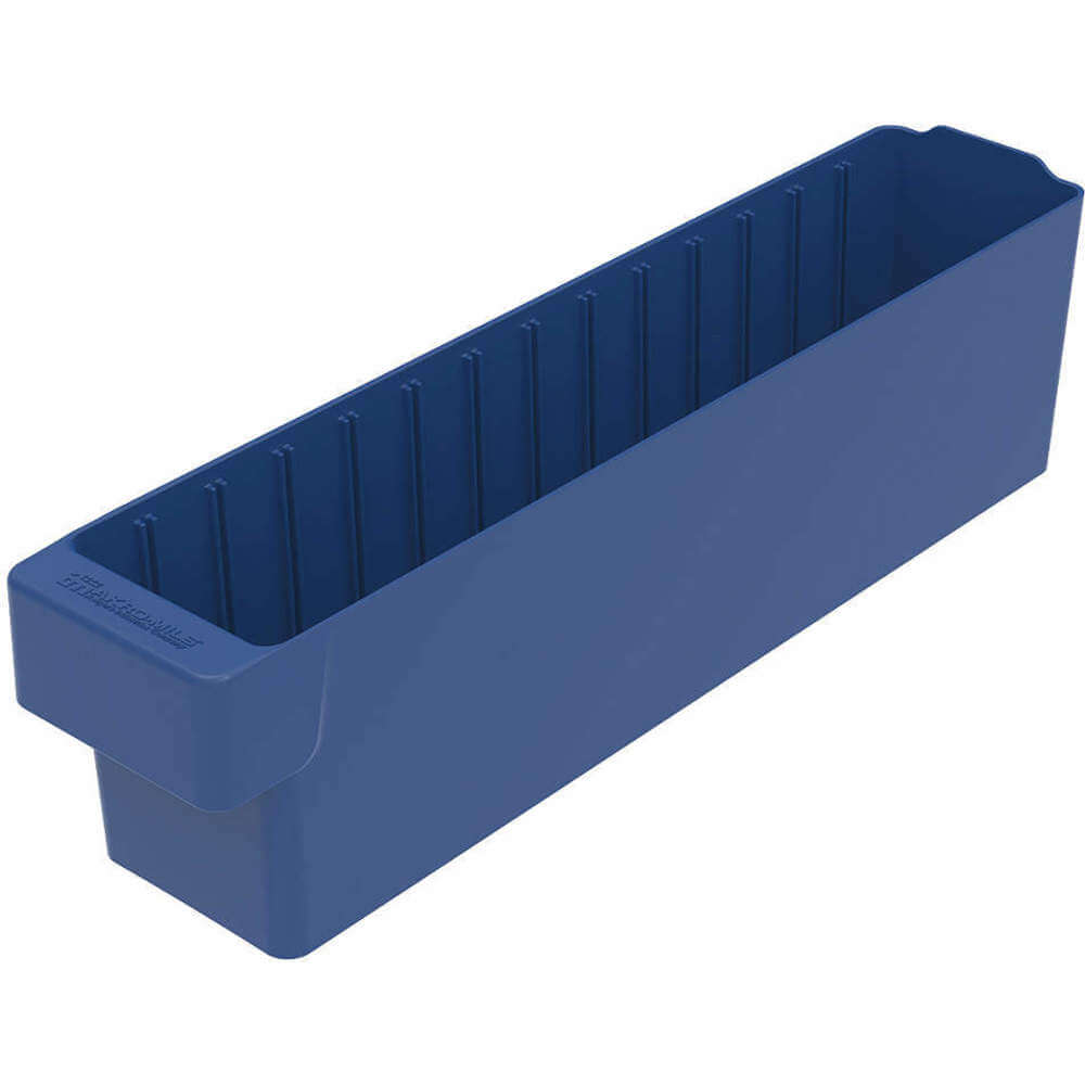 Akromils 31148BLU Drawer Bin, 18 Inch Length, 33/4 Inch Width, 45/