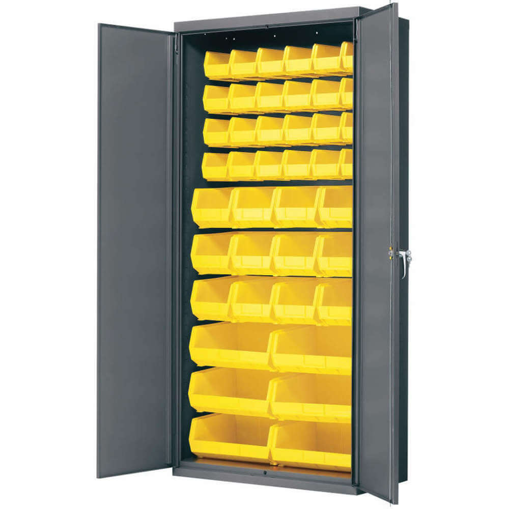 Bin Cabinet, With Flush Door, 42 Bins