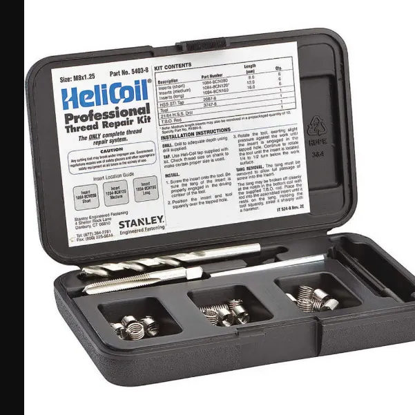 Helicoil Helical Thread Repair Kits Raptor Supplies Australia