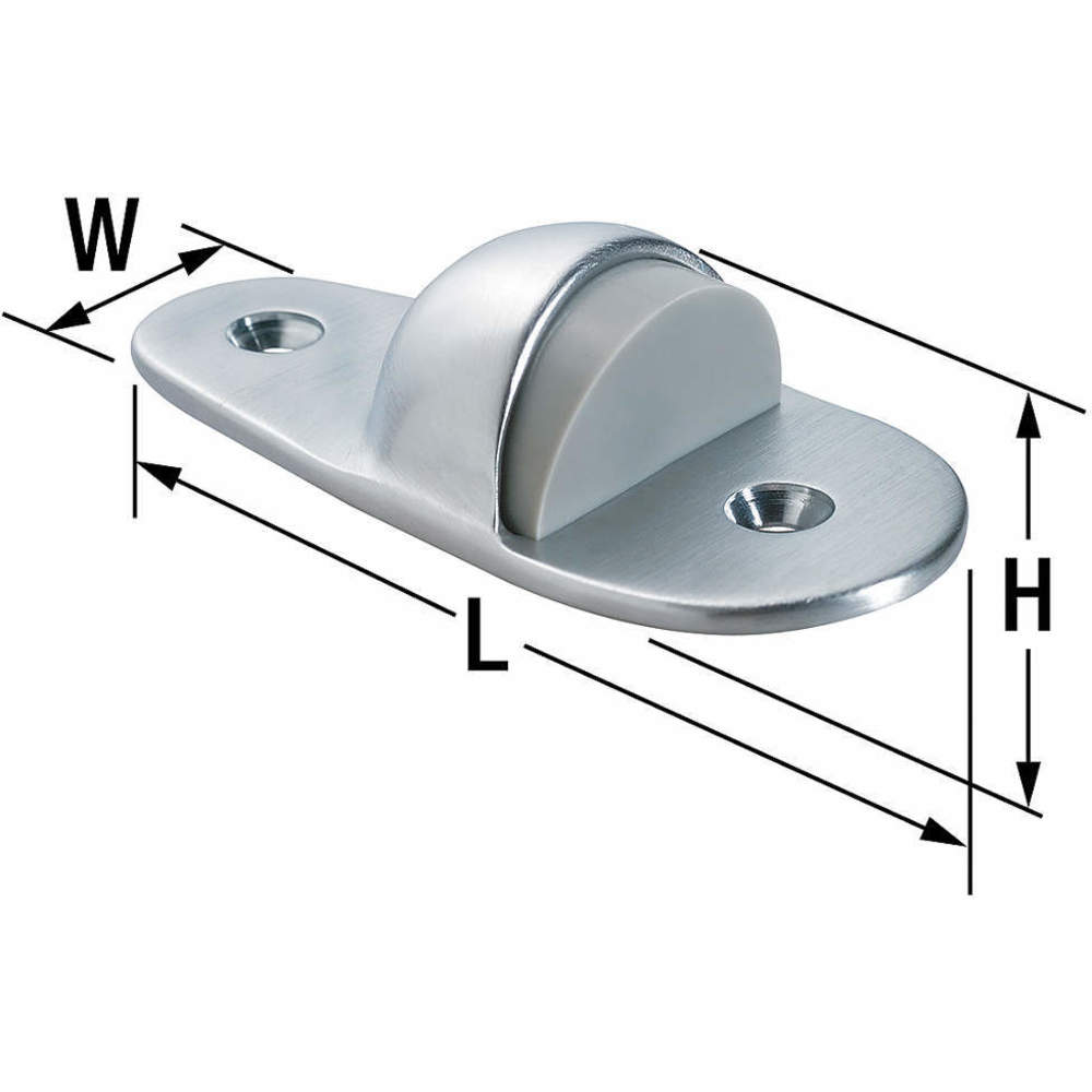 Rockwood 445.26D Dome Door Stop Floor Mount Satin Chrome Raptor