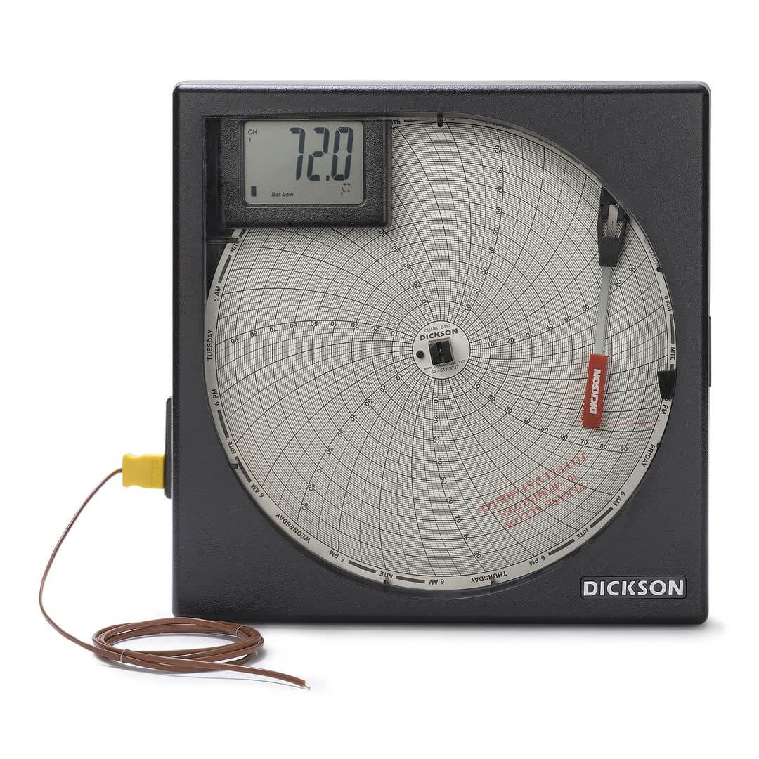 Dickson TH8P0 Temperature And Humidity Chart Recorder, 8 Inch