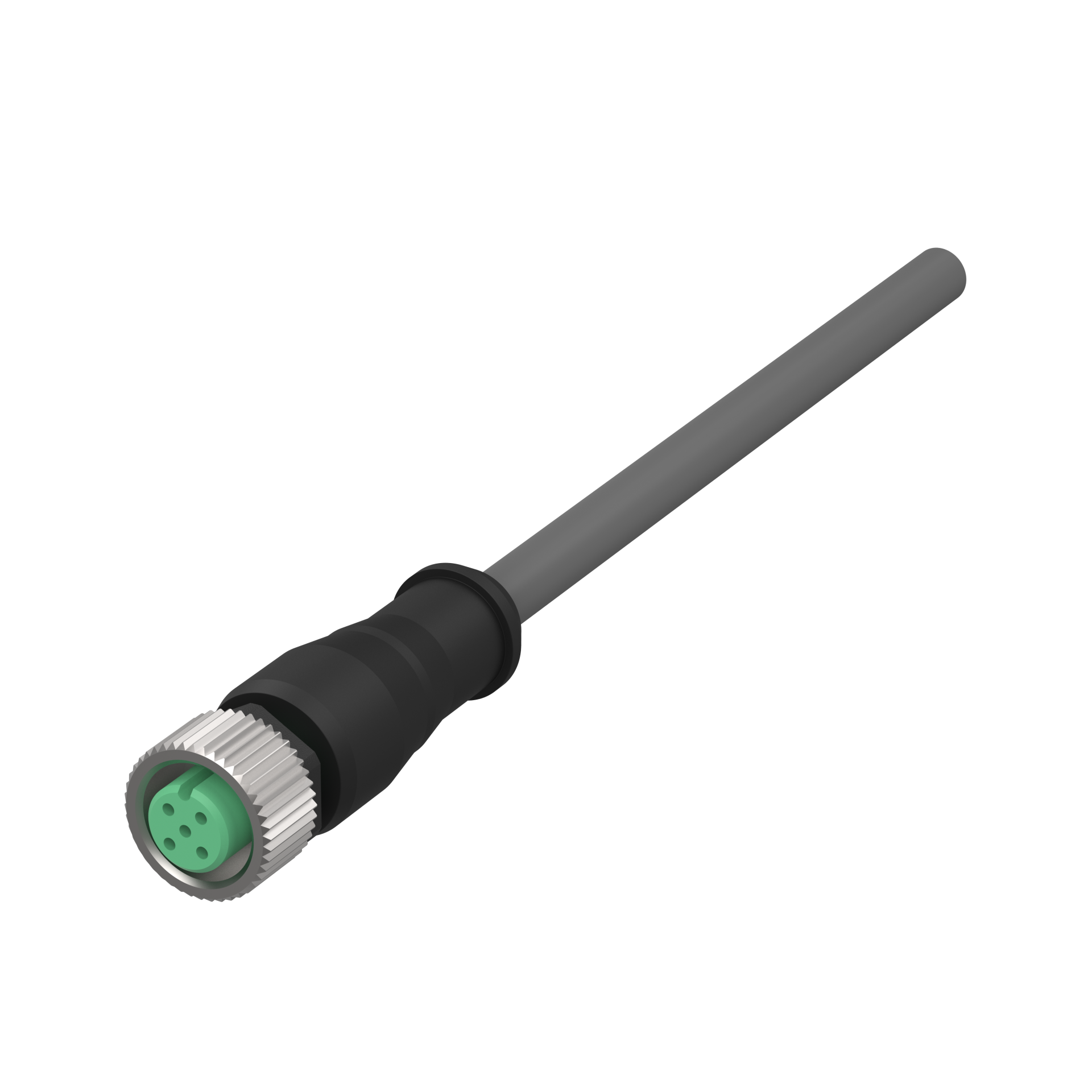 Elobau K18G003K Round Connector, 8 x 0.25mm Sq. Area, 3m Size, Pvc