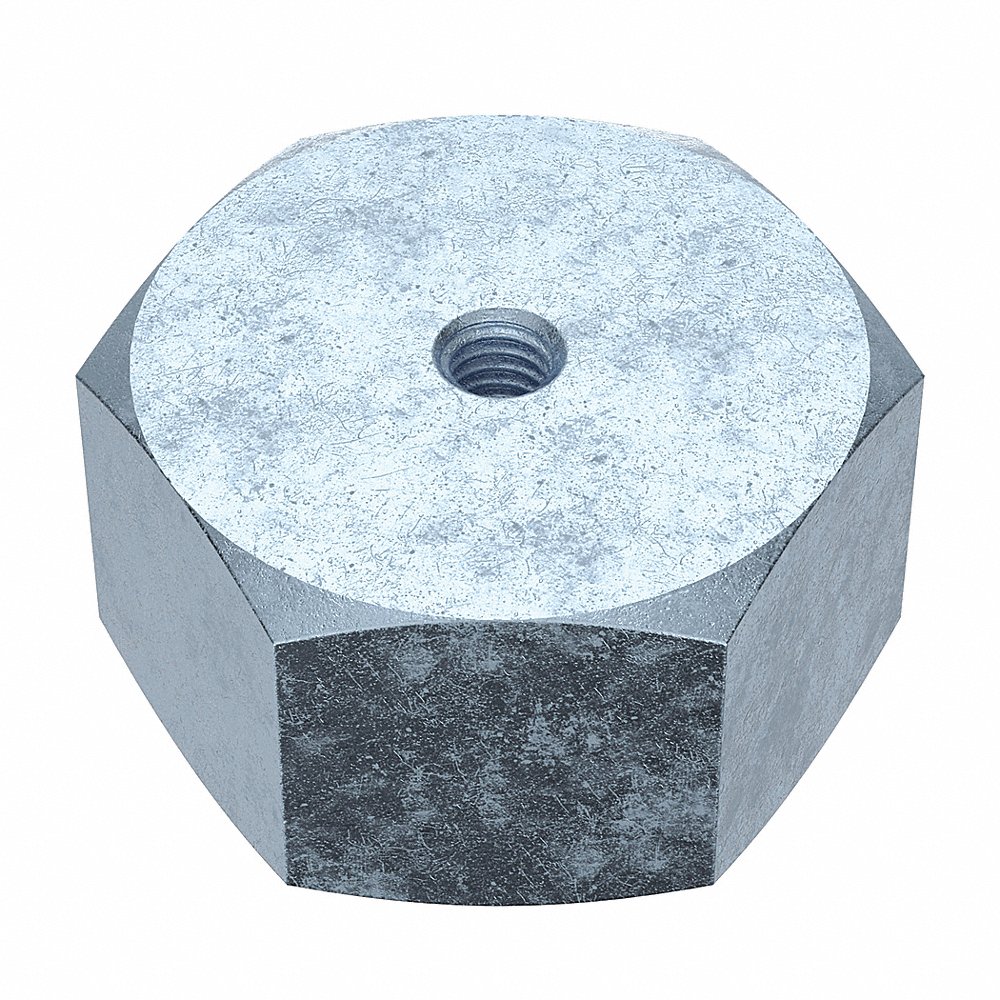 Hex Nut, 1-1/4-12 Thread Size, Grade 5 Grade, 40PK