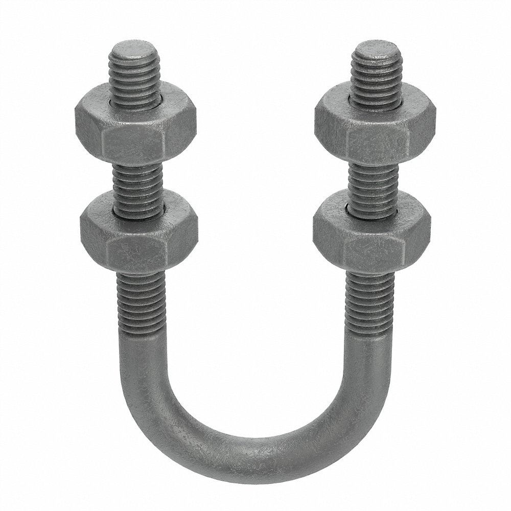 U-Bolt 1/4-20 1/2 inch Steel Hot Dip Galvanised