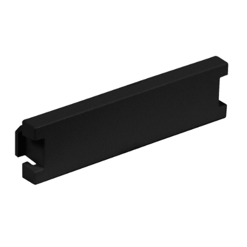 Av Module, Blank, 0.5 Unit, Black