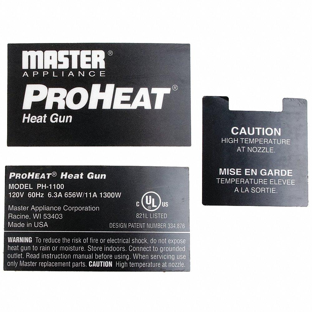 MASTER APPLIANCE Equipment and Safety Labels