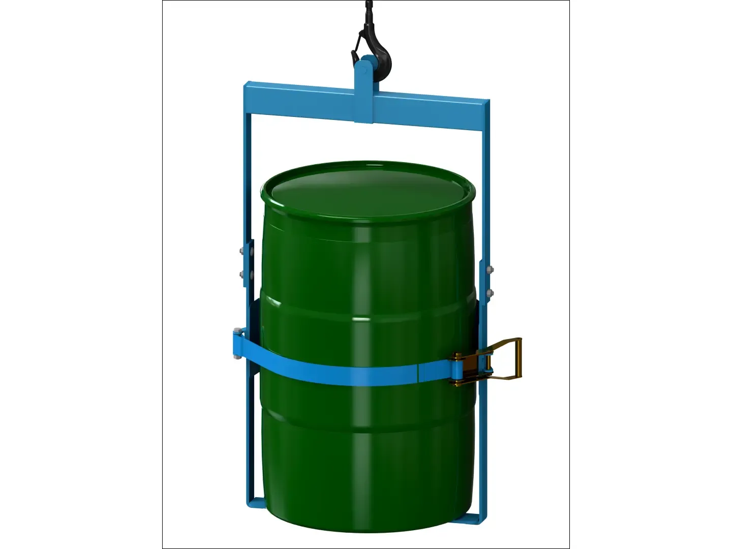 MORSE DRUM 86 Below Hook Drum Lifter, 1000 lb Holding Capacity, Carbon Steel, No Tilt | AF6EYB 30CM65