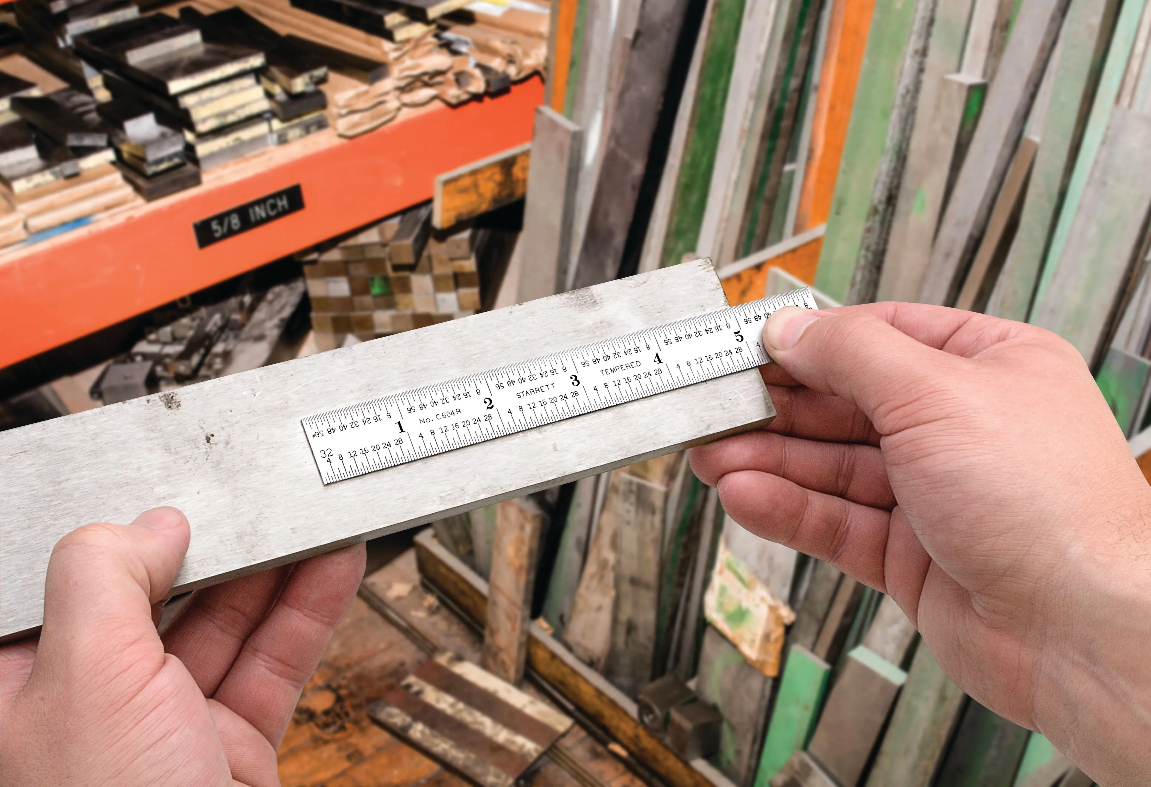 STARRETT C604R-6 Steel Rule Spring Tempered 6 Inch 4r Graduation | AC4HCC 2ZUW1 / 52678