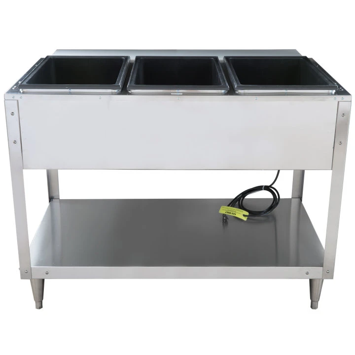 VOLLRATH 38003 Food Table Hot 3 Full Pans Height 46 1/2 Inch | AJ2HDJ 4NDU5