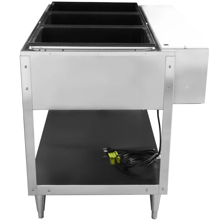 VOLLRATH 38003 Food Table Hot 3 Full Pans Height 46 1/2 Inch | AJ2HDJ 4NDU5