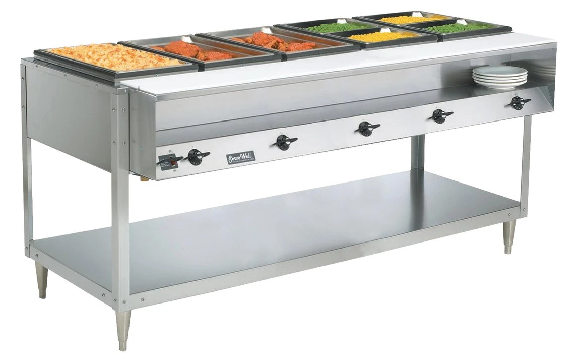 VOLLRATH 38119 Food Table Hot 5 Full Pans Height 76 Inch | AJ2HDN 4NDU9