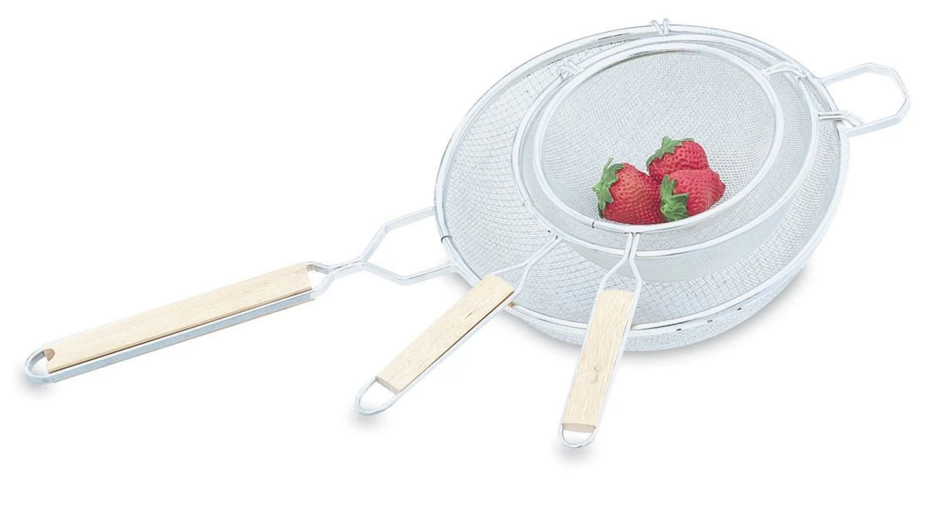 VOLLRATH 47198 Wired Double Mesh Strainer Diameter 8 | AD8WMQ 4NCR3