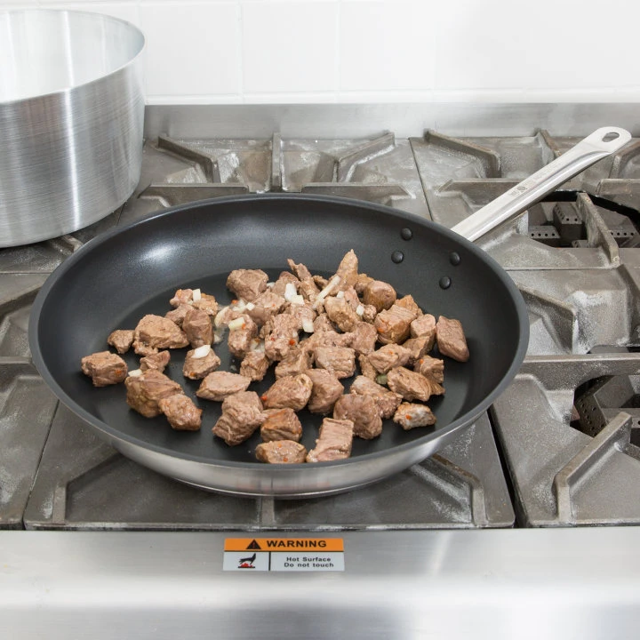 VOLLRATH N3812 Stainless Steel Fry Pan 12-1/2 Inch Diameter | AJ2JQB 6PTZ7